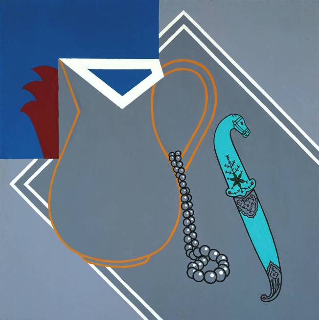 Still Life with Dagger 1963 by Patrick Caulfield 1936-2005