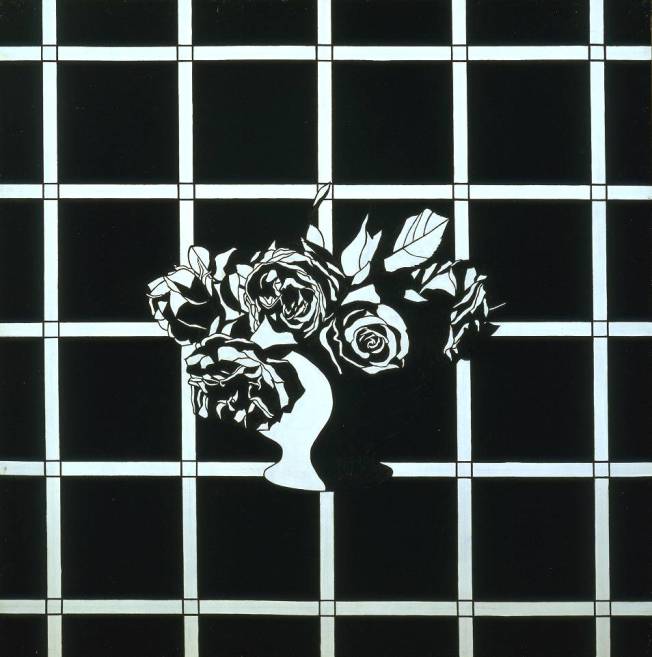 Black and White Flower Piece 1963 by Patrick Caulfield 1936-2005